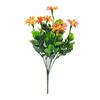 Simulação transfronteiriça camomila pequena margarida simulação buquê flores de plástico varanda externa mobiliário de sala de estar flores de mesa de jantar