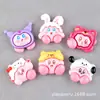 Accesorios para el Cabello Ropa Kirby Estrella Resina Dibujos Animados Accesorios Lindos Adornos para la Cabeza Zapatos Croc Sanrio Parches de Disfraz al por Mayor