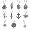 Colar personalidade retrô estilo cruzado quente luxo leve nicho design único pingente de cabeça de lobo gargantilha acessórios de alta qualidade para mulheres