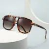 Gafas de Sol Modernas Retro de Marca Grande Europeas y Americanas para Mujer, Gafas de Sol Estilo Ins, Gafas de Sol Versátiles de Moda Lh315
