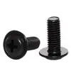 En Stock Tornillos de Máquina de Cabeza Redonda Phillips de Acero Inoxidable 304 Zinc Negro con Arandelas Tornillos de Máquina de Cabeza Plana PWM M1.4-M8