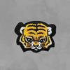Cabeça de tigre bordado pano patch crachá diy roupas jeans patch apliques bordados etiqueta furo patch acessórios remendo de engomar
