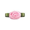 En stock Adorno de hoja inversa de 4 puntas para ropa de bebé, accesorios de prendas, decoración de cuello, embalaje, decoración de flor de cinta mini