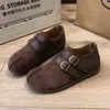 Zapatos Birkenstock Retro para Mujer 2026 Otoño Nuevos Zapatos Mary Jane Slip-on Mocasines Perezosos Zapatos de Suela Simple para Aumentar la Altura Interior para Mujer