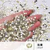 Rhinestones planos de cristal, rhinestones para decoración de uñas, decoraciones brillantes para fundas de teléfono DIY, rhinestones grandes en forma de abanico, rhinestones redondos, rhinestones de colores al por mayor