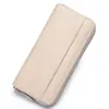 Cartera Larga de Piel de Vaca de Primera Capa Estilo Acordeón con Cremallera Larga, Cuero Genuino, Múltiples Ranuras para Tarjetas, Gran Capacidad, Cartera de Mano