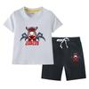 Ropa infantil Charles traje de verano para niño algodón infantil 2023 nueva caricatura camiseta de manga corta shorts traje de dos piezas