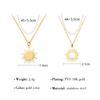 Popular Estilo Ins Europeo y Americano Estrella de Seis Puntas Cadena para Clavícula Sol Colgante de Acero Inoxidable Conservación del Color Dorado de 18K Conservación del Color Collar para Mujeres