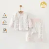 Ropa para Bebé Conjunto de Ropa Interior Algodón Puro Clase A Ropa de Otoño para Bebé Pantalones de Otoño Primavera Otoño Cuatro Estaciones Capa Base Ropa para Recién Nacido