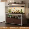 Gabinete para Acuario Hogar Sala de Estar Soporte para Acuario Elevado con Luz Gabinete para Acuario Carga Pesada Mesa para Acuario Gabinete Inferior para Acuario