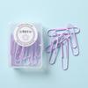 Lideme Macaron Clips de Papel Coloridos Frescos e Criativos em Caixa Grandes e Pequenos Clips de Papel Metal Encadernação Produtos de Escritório