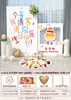 Decoración de Primera Fiesta Estilo Ins Estilo Coreano Fondo de Escena Pared para Niños y Niñas Fiesta de Bebé Tablero Kt con Acabado de Alta Gama 1