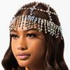 Europeu e Americano Cross-border Strass Acessórios de cabelo exagerados Estilo étnico Borla Estágio Headwear Headwear Acessórios de cabelo