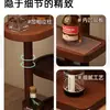 Escritorio de Madera Maciza Pequeño Estante de Exhibición de Botellas de Vino Estante para Vino Estante de Almacenamiento Mini Gabinete de Vino Barra Estante de Exhibición de Almacenamiento en Casa para Vino Extranjero
