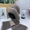 Gorro de Lana Tejido Cálido para Otoño e Invierno para Mujer, Gorro con Protección para los Oídos para Mamá Ciclista, Gorro Integrado con Bufanda, A Prueba de Frío