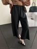 Pantalones casuales de algodón para primavera y verano, cintura elástica, pantalones rectos, pantalones casuales, moda, nuevos, calidad transpirable, para mujer