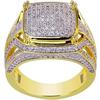Chenrui Wish Novo Modelo Anel Masculino Diamante Completo Popular Europeu e Americano Anel Masculino Ousado Joias Atacado Joias Versátil