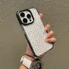 Funda de teléfono pintada con patrón de lunares minimalista estilo coreano para Apple 15 Pro Max, funda protectora suave transparente a prueba de golpes al por mayor