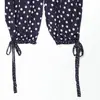 Comércio Exterior Roupas Femininas 2026 Verão Novo Estilo Europeu e Americano Fashionável Versátil Casual Calça Longa de Bolinhas Estilo Lanterna 9479084