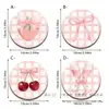 Productos de decoración transfronterizos con etiquetado y dropshipping, posavasos anti-quemaduras, posavasos de madera para frutas, manualidades rosas, dropshipping de una sola pieza