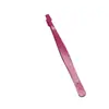 Pinzas de Punta Plana de Colores Rizador de Pestañas Pinzas Sello Uñas Artísticas Hechas a Mano DIY Clips para Pegatinas de Planificador de Pedrería