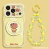 Soporte de Gato Lindo Compatible con Funda de Teléfono Apple 17pm iPhone 18 Dibujo Animado 16 Transparente 15 Nuevo Modelo para Mujer 14 Externo