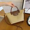 2025 Nueva Bolsa de Tela Oxford para Mujer Bolsas Francesas de Dragón Costura Bolsa de Empanada Bolso de Mano Simple Bolsa General
