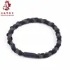 Una tarjeta con dos scrunchies elásticos anudados tejidos a mano Cuerda para el pelo trenzada de bloques de color vibrantes Accesorios para el pelo Estilo coreano Accesorios para el pelo