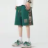 Estilo Nacional Bordado Shorts Casuales para Hombre Estudiante Sueltos Versátiles Ropa Exterior Pantalones Deportivos Estampado de Osito ins Pantalones de Cinco Puntos Modernos