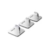 Gancho de acero inoxidable sin perforaciones fuerte adhesivo detrás de la puerta gancho para abrigos gancho de pared de cocina baño dormitorio gancho adhesivo