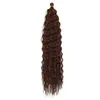 Extensões de cabelo trançado onda profunda mais vendidas de 22-30 polegadas, perucas trançadas boêmias, perucas onda profunda
