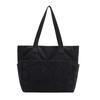 Bolsa Transversal Casual Popular Deste Ano Bolsa de Veludo Japonesa de Grande Capacidade Nova Bolsa Tote Simples de Mão Bolsa de Ombro para o Dia a Dia