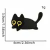 Parche de Tela de Animal de Dibujos Animados Lindo Bordado Nuevo Parche Bordado de Gato Negro Accesorios Parche para Planchar Accesorios para Ropa Lista para Usar