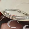 Pulsera de Zirconia Micro-Pavimentada de Alta Gama Transfronteriza al por Mayor Cruz Hueca Estilo Fresco de Nicho Pulsera Joyería de Moda Versátil