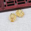 Acessórios para joias artesanais DIY 10*9*4mm contas em formato de barril brincos brincos grampo de cabelo pulseira contas acessórios de cabelo material A634