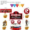 Em estoque Jogos Suprimentos para Festa Mundo Virtual Decoração de Aniversário Bandeira Faixa Prato de Papel Toalha Carta de Baralho