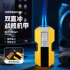 Nuevo Encendedor Estilo Mecha con Doble Llama Directa, Encendedor Multifuncional para Cigarros, Regalo Portátil