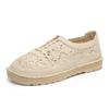 Wish Zapatos de Mujer 2025 Verano Nuevo Europeos y Americanos Recortes Flats Casual Zapatos de Pescador Flats Transpirables Zapatos para Conducir Antideslizantes