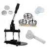 Máquina de Botons Triangulares com Trilho Deslizante, Pacote de Máquina para Fazer Micro Botons, Processamento de Folha de Flandres para Artesanato 58mm, Fazer Botons DIY