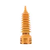 Suministro al por mayor de Torre Wenchang Redonda de Nueve Pisos 9 Pisos de Madera de Durazno Adorno 19cm
