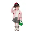 Cárdigan Suéter para Niñas Ropa Infantil Otoño Nuevo Estilo Occidental Tejido para Niños Abrigo Estilo Chanel Bebé Primavera y Otoño
