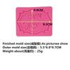 Molde de silicone para fazer um pedido em formato de bolo, chocolate, bênção, placa de identificação, ferramenta de decoração para confeitaria