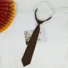 Corbata Sencilla de Color Sólido Estilo Japonés para Mujeres y Hombres, Uniforme Escolar de Pareja, Uniforme de Licenciatura Estilo Universitario