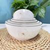 Pratos Cerâmicos Domésticos Atacado Cerâmica Moderna Simples Utensílios de Mesa Prato para Fritar em Casa Tigela com Flores para Micro-ondas