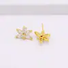 Accesorios de pendientes de gancho de moda con circonita, pendientes de pin de plata 925, pendientes de diadema colgantes, accesorios de pendientes hechos a mano DIY A24B