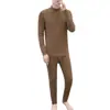 De veludo inverno meia-gola roupa íntima térmica terno masculino Jovem Estudante roupa íntima longa calça longa