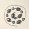 Acessórios de Corrente de Cintura de Metal Esculpido Retro Transfronteiriços Europeus e Americanos Corrente de Cintura Feminina Decoração Étnica com Corrente de Temperos para Saia
