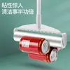 Rodillo adhesivo para el cabello, varilla larga, rollo de papel desgarrable, cepillo grande para quitar el polvo de la ropa, rodillo para cama, rollo adhesivo para el cabello