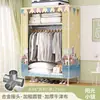 Perchero para uso doméstico en el dormitorio, perchero de pie, perchero pequeño y sencillo para almacenamiento de ropa en dormitorio