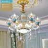 Lámpara de araña para sala de estar estilo europeo 2024 Nueva Lámpara de Cristal de Lujo y Gran Salón Luz Principal Accesorios de Iluminación para Hogar Dormitorio Comedor